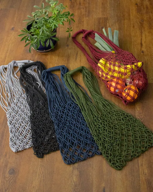 Kokoro Original, Crocheted Shopping Bag, Fall/Winter sold by Kiriko