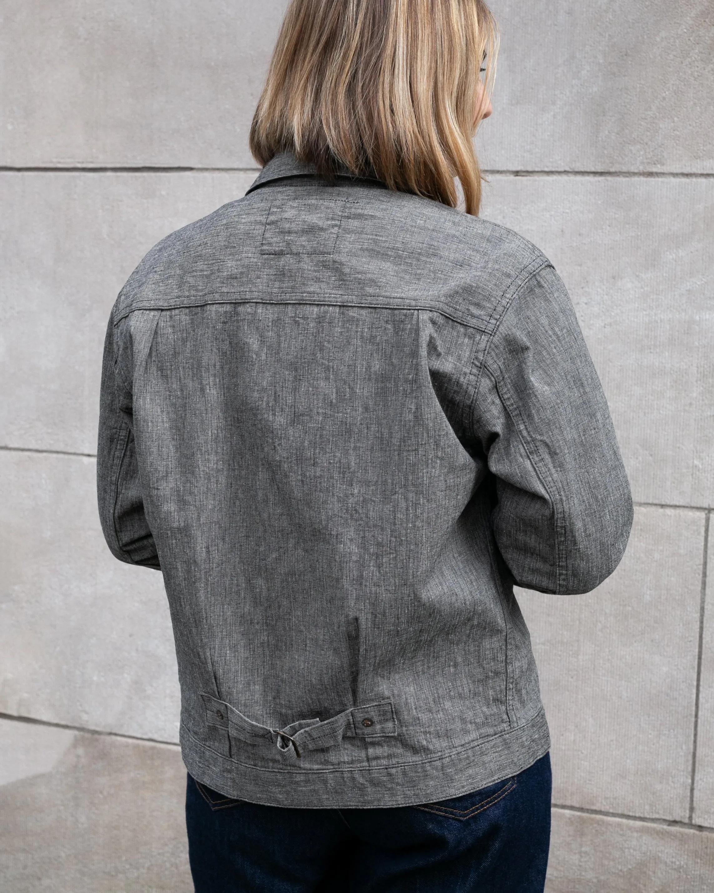 Japanese Repro Type 1 Cotton Chambray Trucker Jacket, Burgus Plus Brand - 38 sold by Kiriko product image thumbnail 5