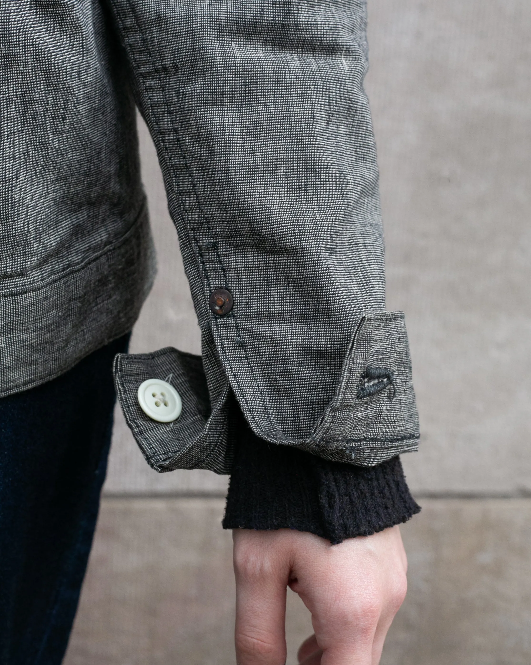 Japanese Repro Type 1 Cotton Chambray Trucker Jacket, Burgus Plus Brand - 38 sold by Kiriko product image thumbnail 4