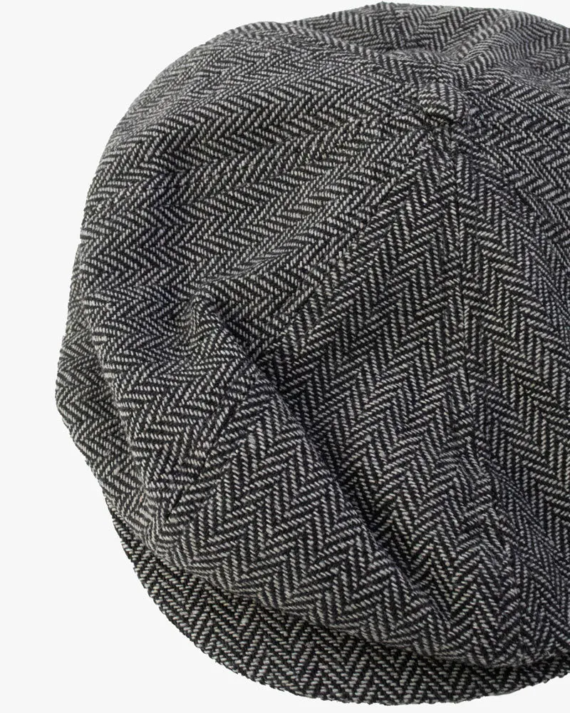 Newsboy Cap, Brixton, Brood, Grey Herringbone sold by Kiriko product image thumbnail 5