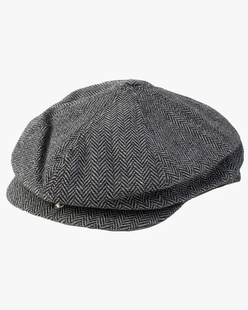 Newsboy Cap, Brixton, Brood, Grey Herringbone sold by Kiriko product image thumbnail 2