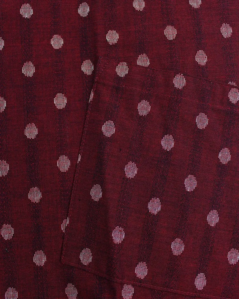 ToK Pocket Dress, Oversized A-Line, Red with Polka Dots sold by Kiriko product image thumbnail 3