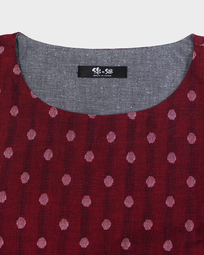 ToK Pocket Dress, Oversized A-Line, Red with Polka Dots sold by Kiriko product image thumbnail 4