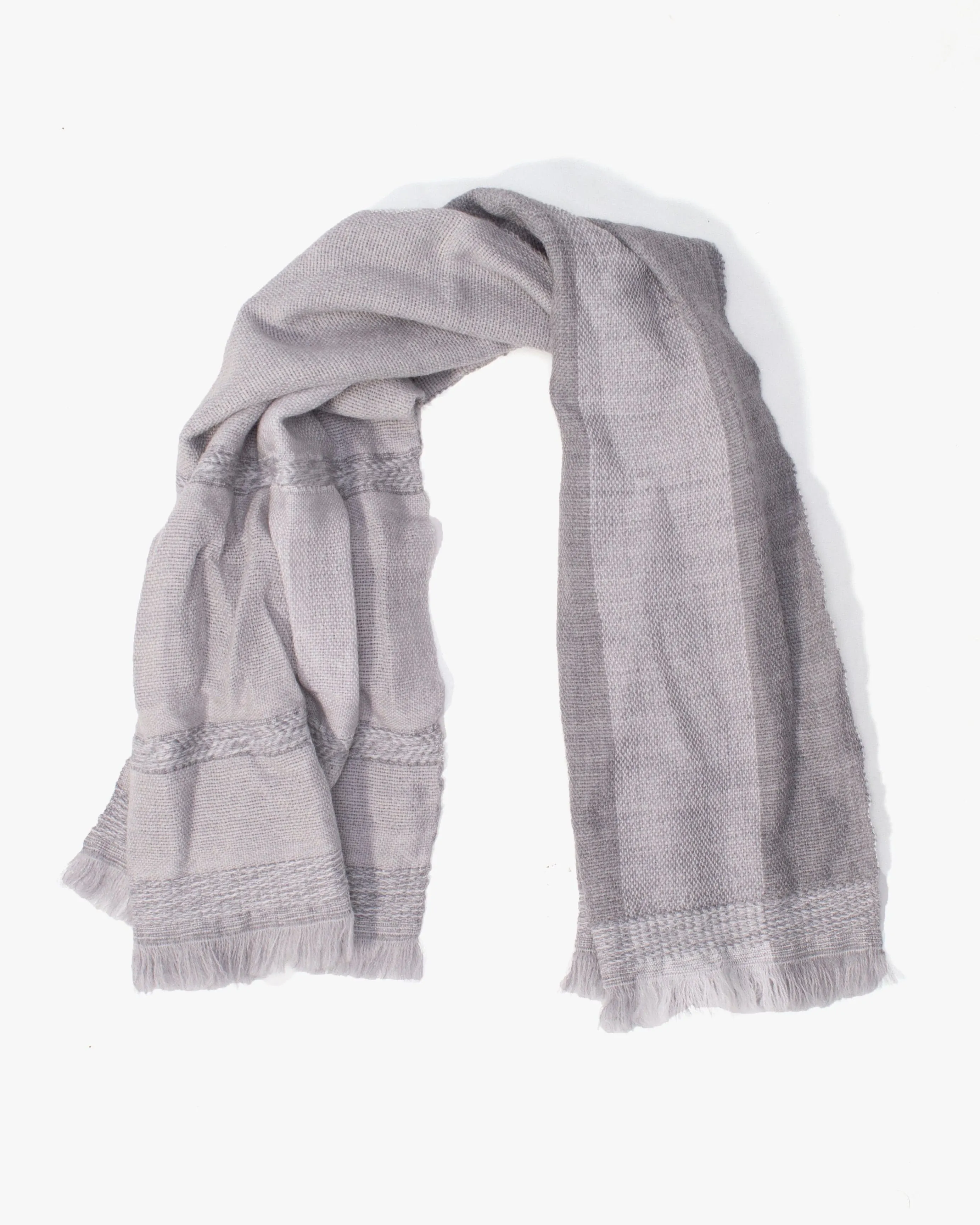 Kobo Oriza Scarf, Easy Knot, Light Grey sold by Kiriko product image thumbnail 3