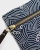 Kiriko Original, Flat Zipper Pouch, Small, Indigo Nami sold by Kiriko