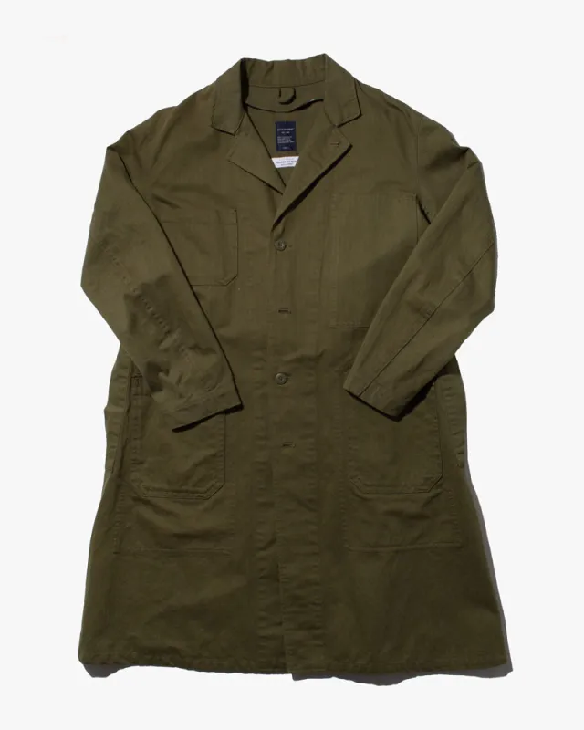 Japanese Repro Herringbone Coverall, Back Number Brand, Olive- S sold by Kiriko