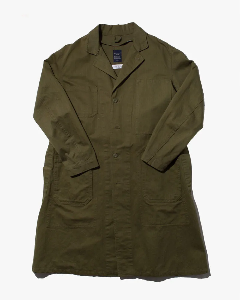 Japanese Repro Herringbone Coverall, Back Number Brand, Olive- S sold by Kiriko