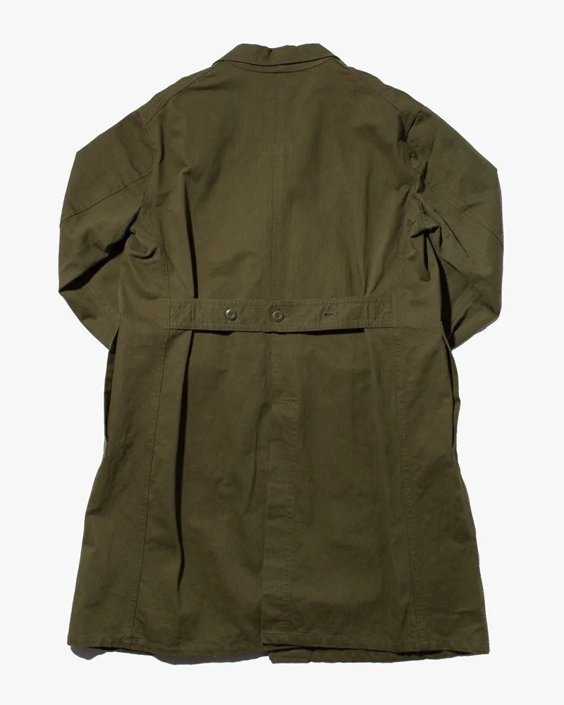 Japanese Repro Herringbone Coverall, Back Number Brand, Olive- S sold by Kiriko product image thumbnail 5