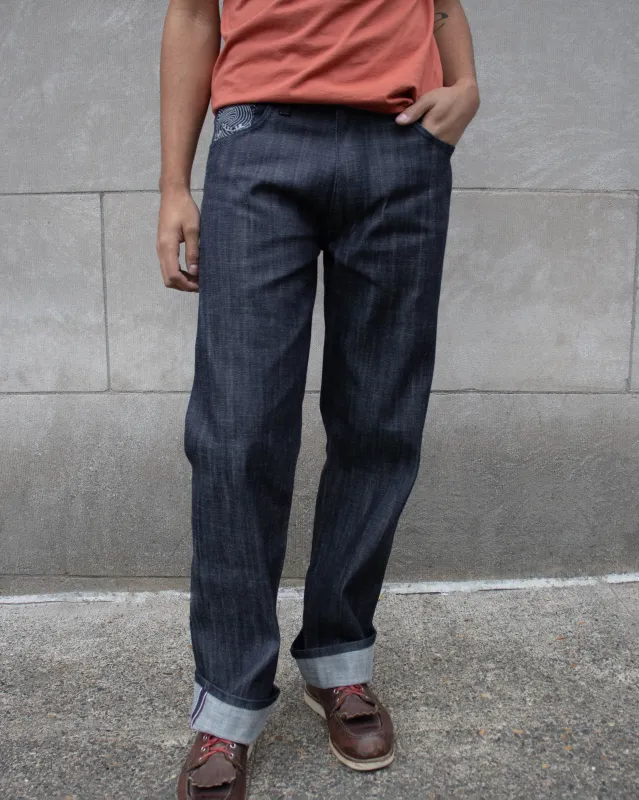Kiriko Original Easy Fit Denim, US Made 11 oz. Lightweight Broken Twill - Raw sold by Kiriko