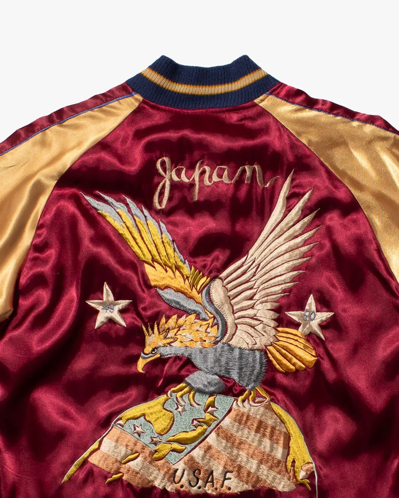 Japanese Repro Souvenir Jacket, Reversible, Toyo Enterprise, Red and Gold Eagle - M sold by Kiriko product image thumbnail 5