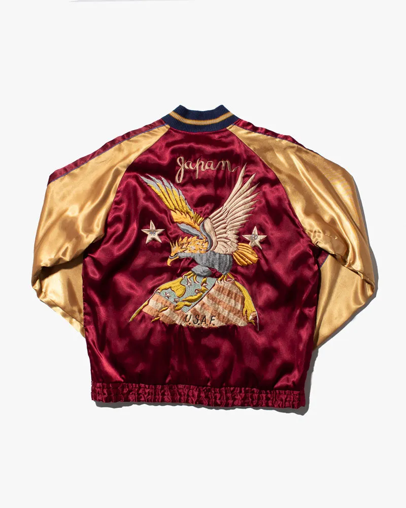 Japanese Repro Souvenir Jacket, Reversible, Toyo Enterprise, Red and Gold Eagle - M sold by Kiriko product image thumbnail 4