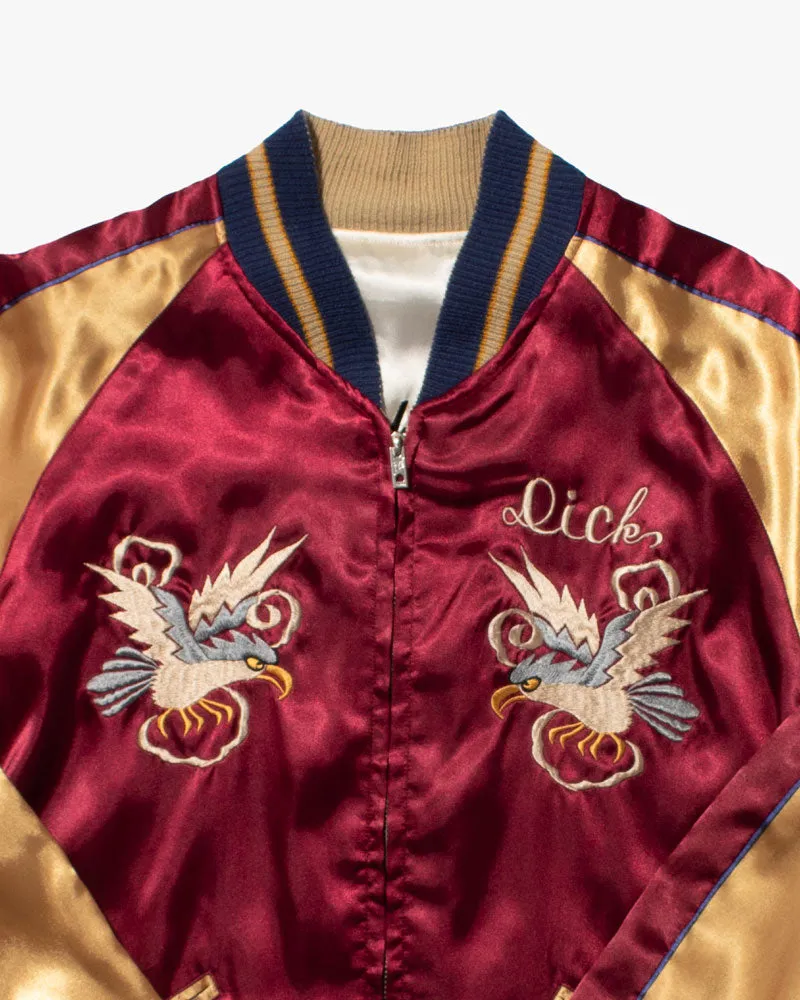 Japanese Repro Souvenir Jacket, Reversible, Toyo Enterprise, Red and Gold Eagle - M sold by Kiriko product image thumbnail 2