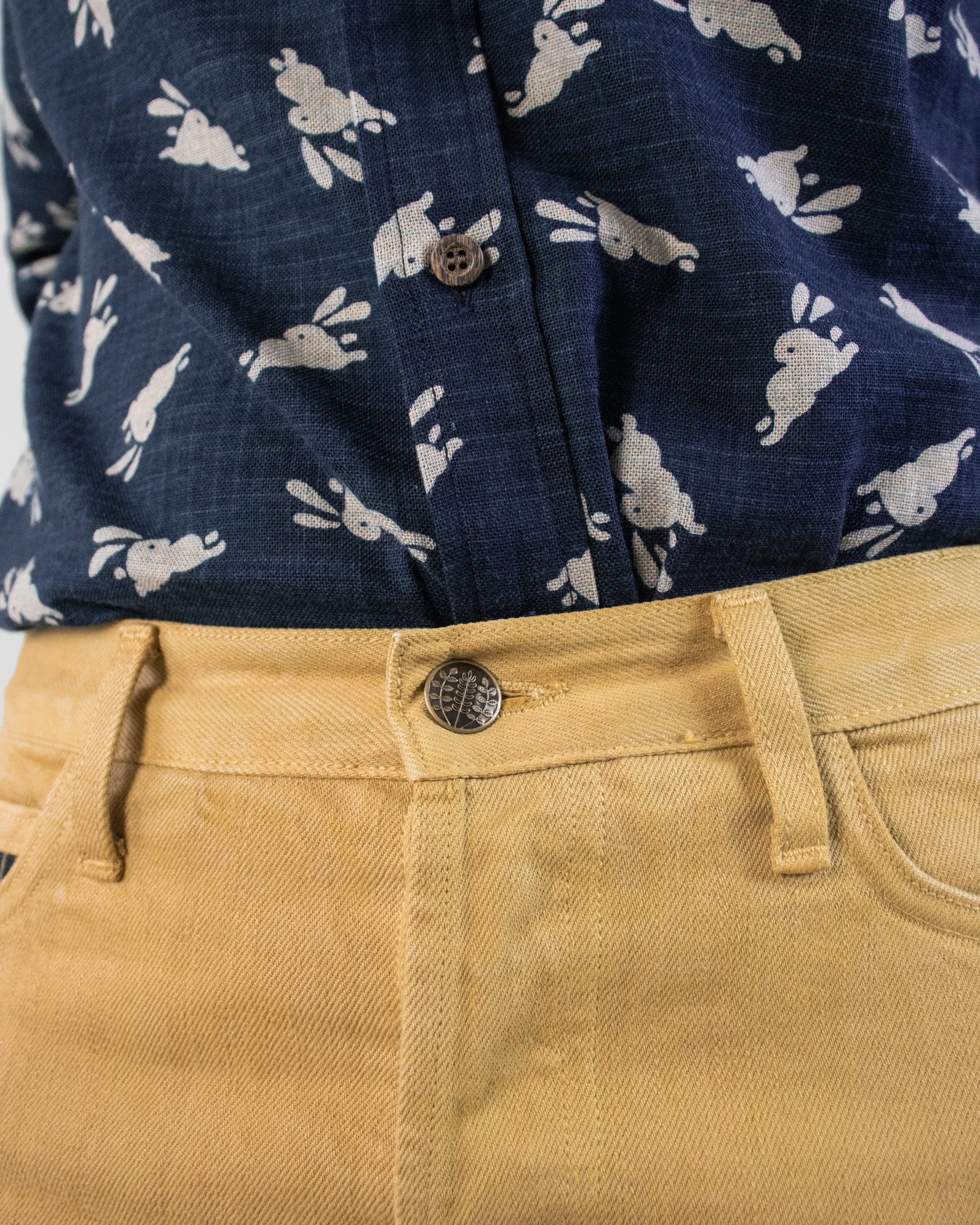 Kiriko Original Denim Jeans, US Made Custom Dyed Premium Selvedge, Ochiba-Iro, Nami sold by Kiriko product image thumbnail 5