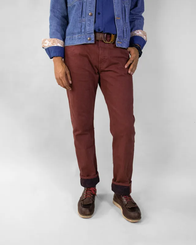 Kiriko Original Denim Jeans, US Made Custom Dyed Premium Selvedge, Kuwazome-Iro, Nami sold by Kiriko