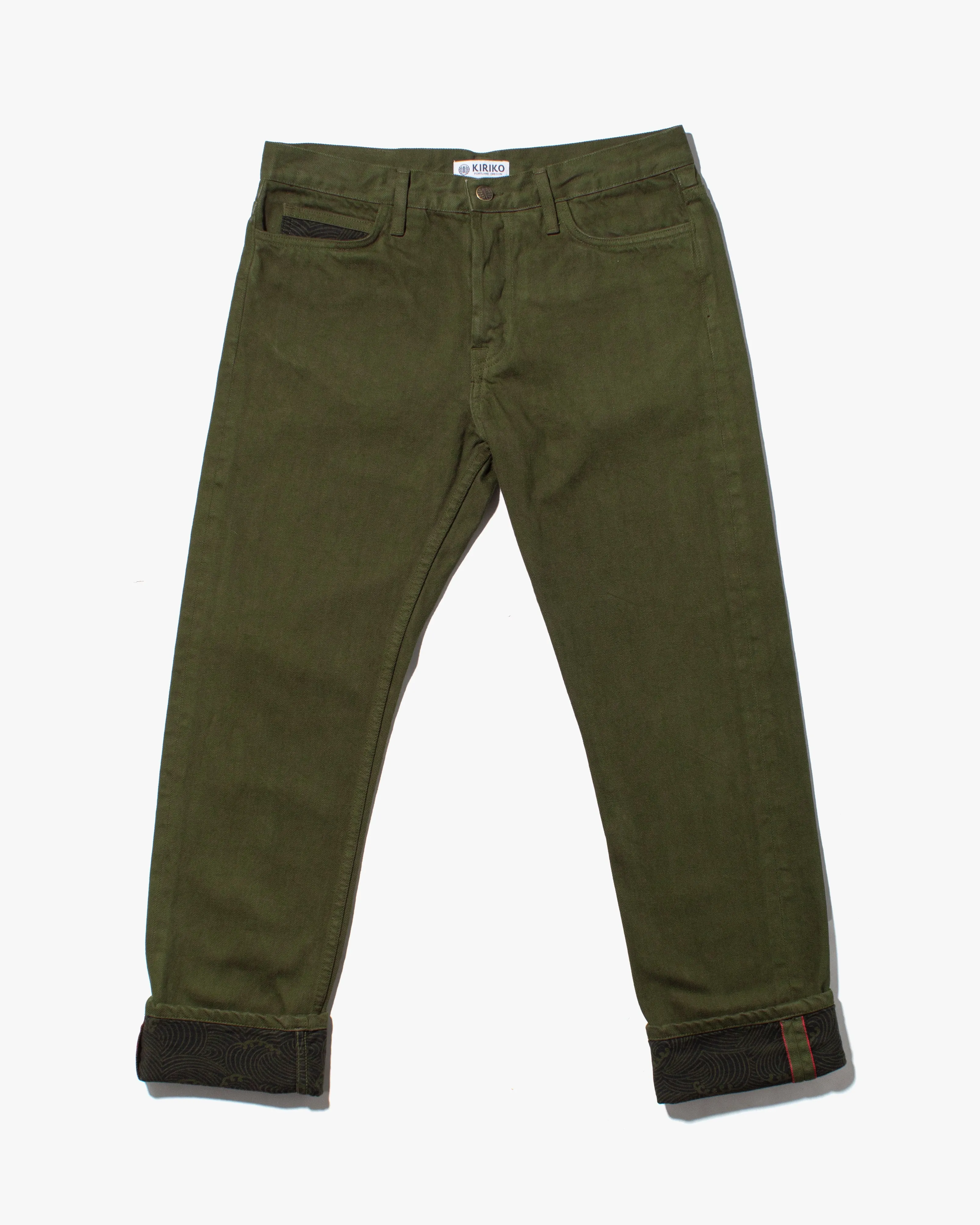 Kiriko Original Denim Jeans, US Made Custom Dyed Premium Selvedge, Aimiru-cha, Nami sold by Kiriko product image thumbnail 5