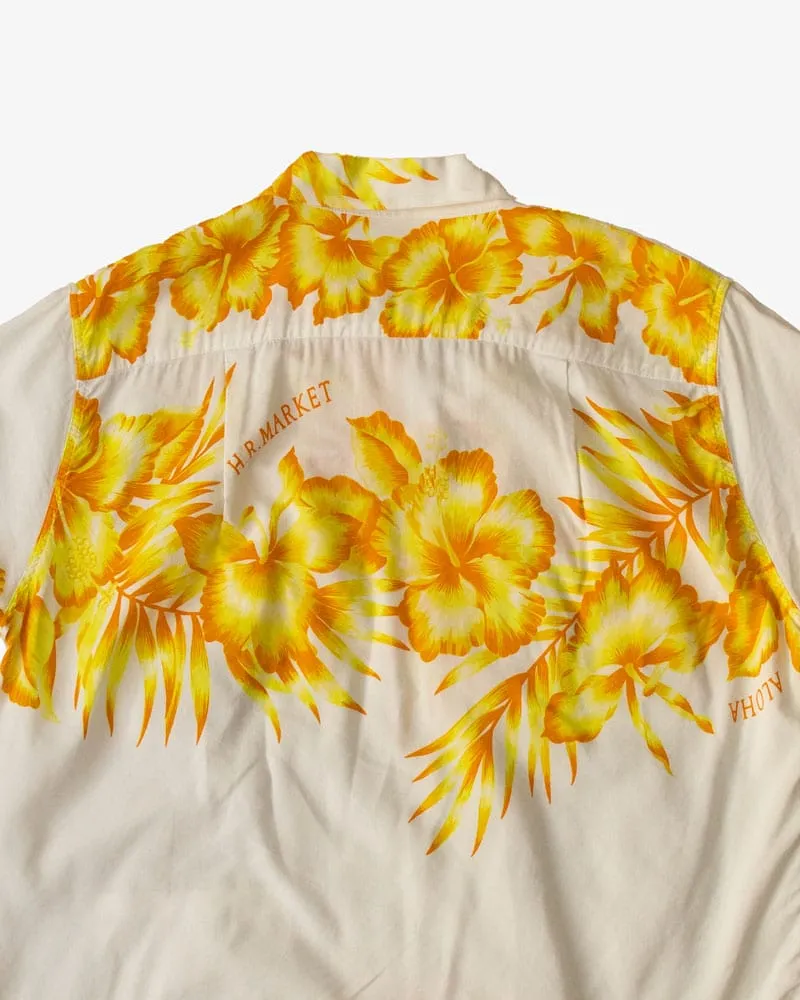 Japanese Repro Shirt, Aloha Short Sleeve, Seilin Brand, Orange Floral - S sold by Kiriko product image thumbnail 4