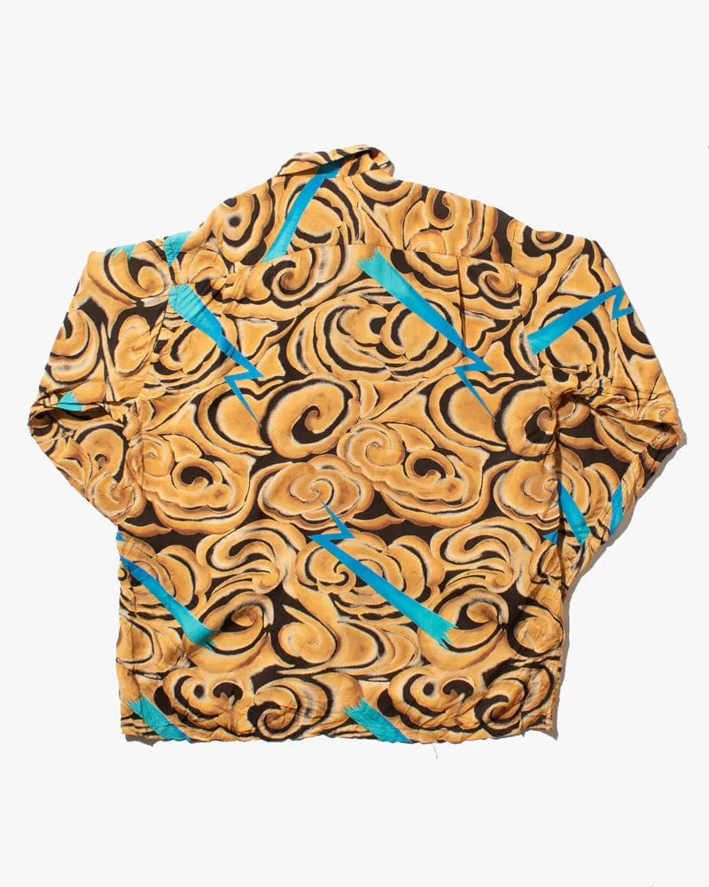 Japanese Repro Shirt, Aloha Long Sleeve, Pherrow's Brand, Wind and Lightning - L sold by Kiriko product image thumbnail 4