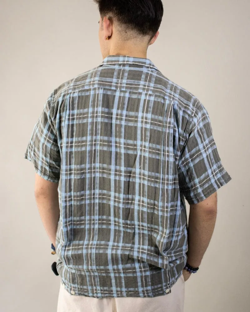 Japanese Repro Shirt, Short Sleeve, Style Eyes Brand, Plaid - L sold by Kiriko product image thumbnail 5