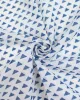 Japanese Handkerchief, Classic, Kyoto Blue, White with Blue Uroko sold by Kiriko