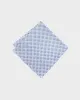 Japanese Handkerchief, Classic, Kyoto Blue, White with Blue Uroko sold by Kiriko