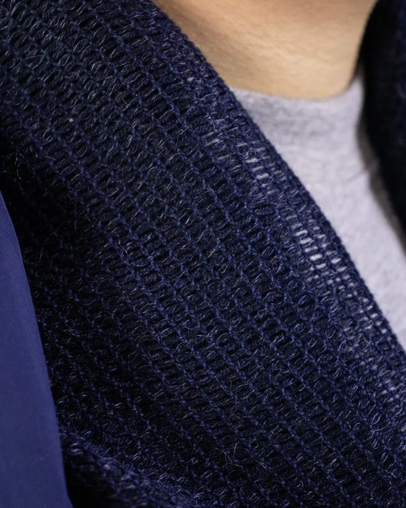 Kobo Oriza Scarf, Open Weave Rami, Navy sold by Kiriko product image thumbnail 3