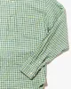 Japanese Repro Shirt, Quarter Button Long Sleeve, Sugar Cane Brand, Blue and Green Plaid - M sold by Kiriko