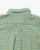 Japanese Repro Shirt, Quarter Button Long Sleeve, Sugar Cane Brand, Blue and Green Plaid - M sold by Kiriko