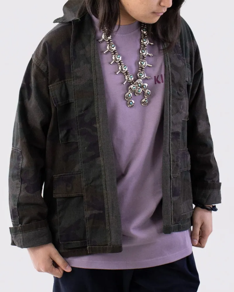 Kiriko Custom, Printed Military Jacket, Ainu, Camo, Khaki sold by Kiriko product image thumbnail 3