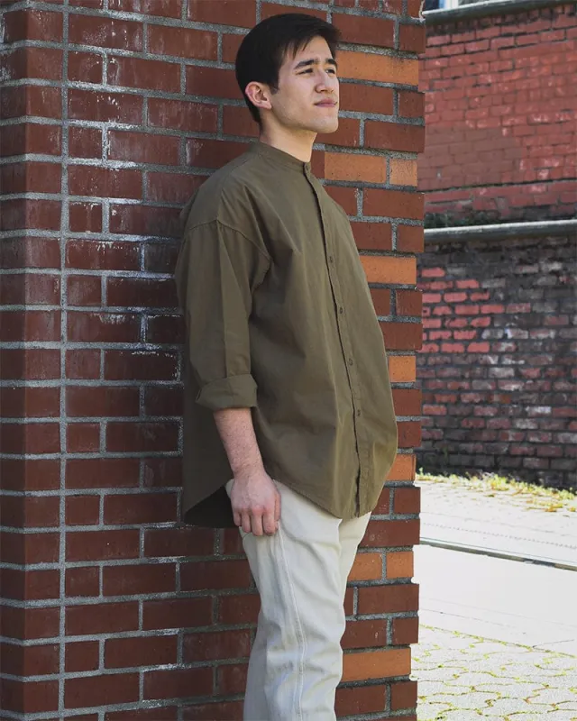Prospective Flow Shirt, Mei, Olive sold by Kiriko