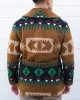 Japanese Repro Blanket Coat w/ Belt, Jelado Brand, Wool, Brown and Green - 38 sold by Kiriko