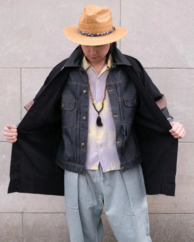 Kiriko Original Denim Jacket, Type II, Raw Tsubaki sold by Kiriko