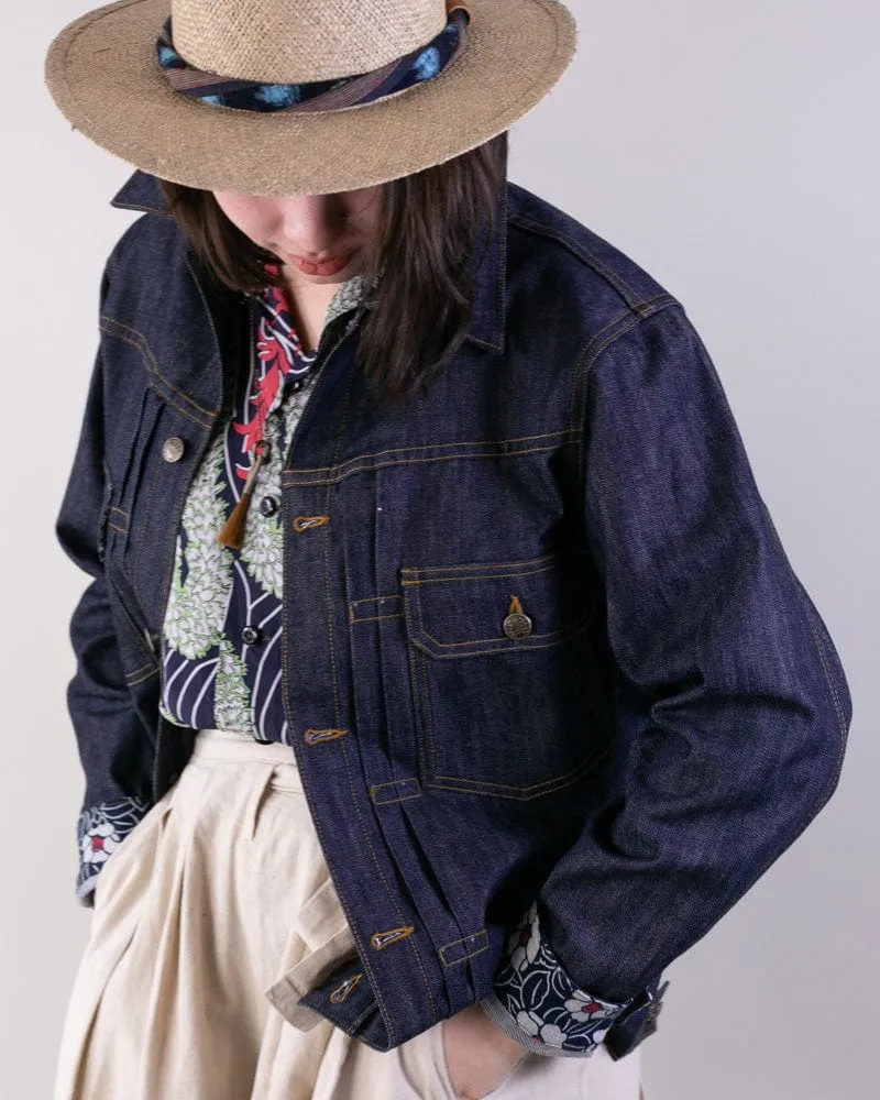 Kiriko Original Denim Jacket, Type II, Raw Tsubaki sold by Kiriko product image thumbnail 5