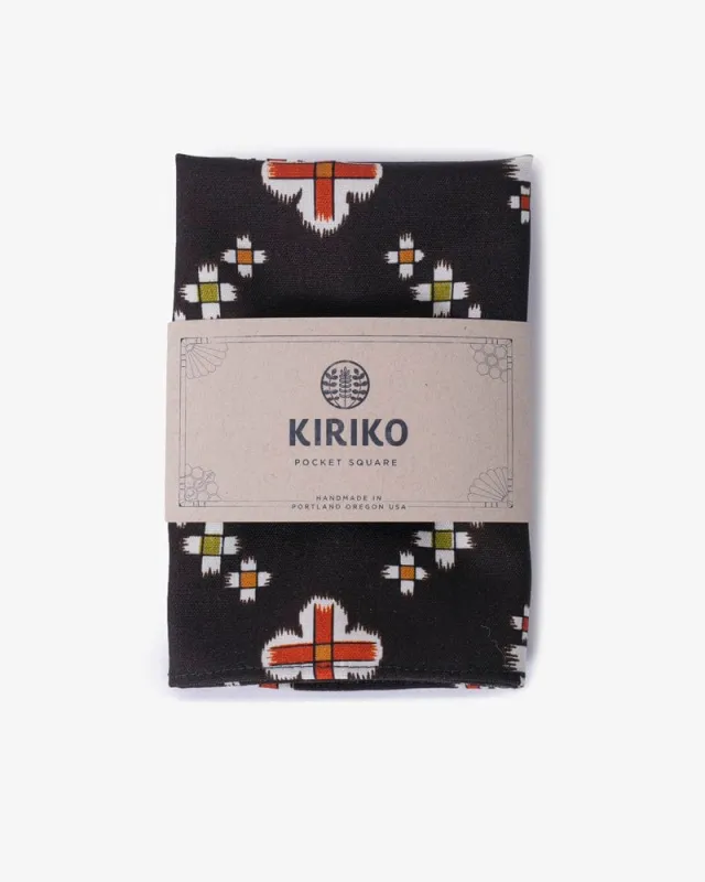 Kiriko Original Pocket Square, Multi Color Jyuji sold by Kiriko