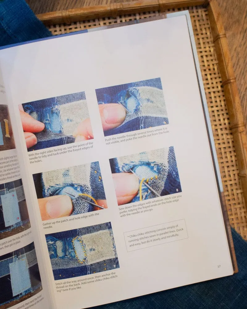 ENG: Sashiko For Making & Mending: 15 Simple Japanese Embroidery Projects sold by Kiriko product image thumbnail 5