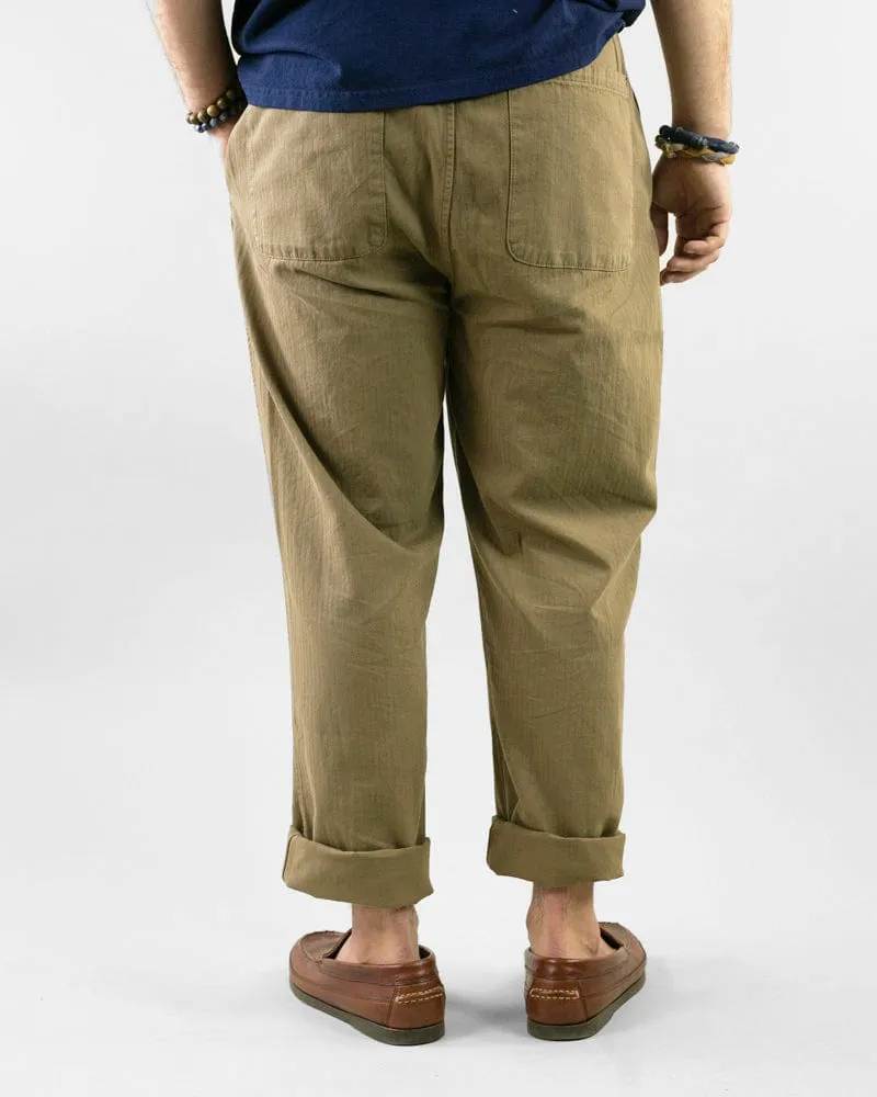 Kiriko Original Pants, Raku, Khaki Asanoha sold by Kiriko product image thumbnail 3