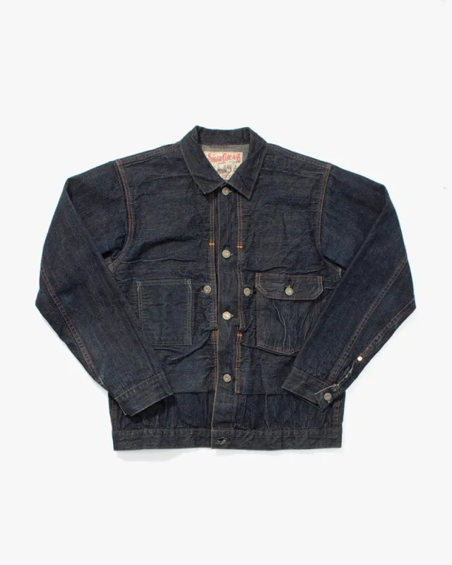 Japanese Repro Denim Jacket, Sugar Cane & Co. Brand, Hidden Pocket Type II, Selvedge - 38 sold by Kiriko