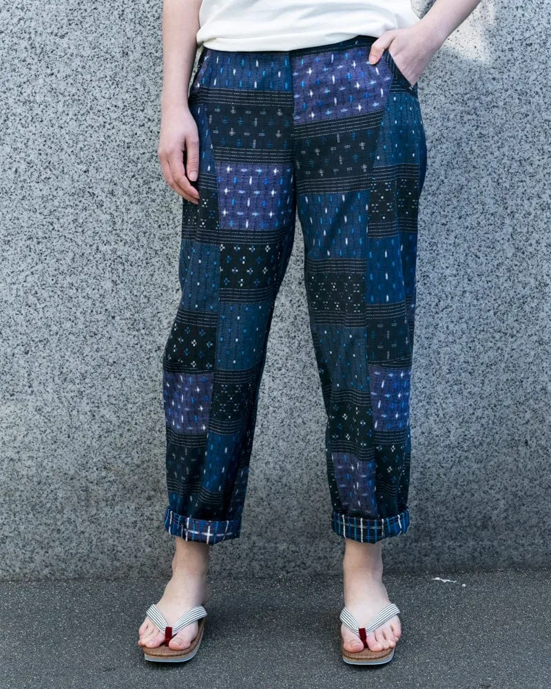 ToK x Kiriko, Balloon Pants, Indigo Patchwork sold by Kiriko product image thumbnail 5