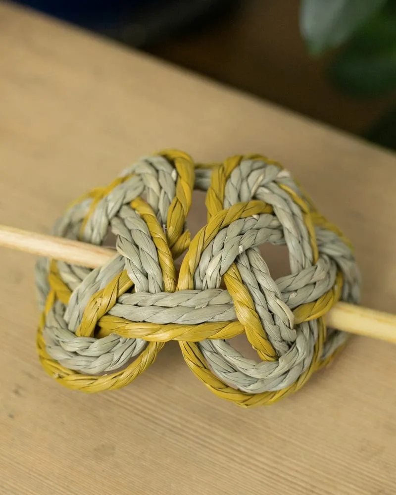 Matsuba Tatami, Hair Barrette, Yellow sold by Kiriko product image thumbnail 2