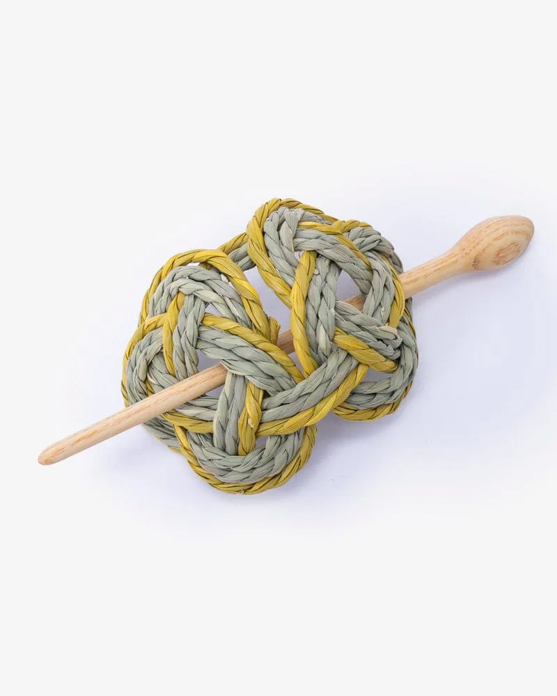 Matsuba Tatami, Hair Barrette, Yellow sold by Kiriko product image thumbnail 4