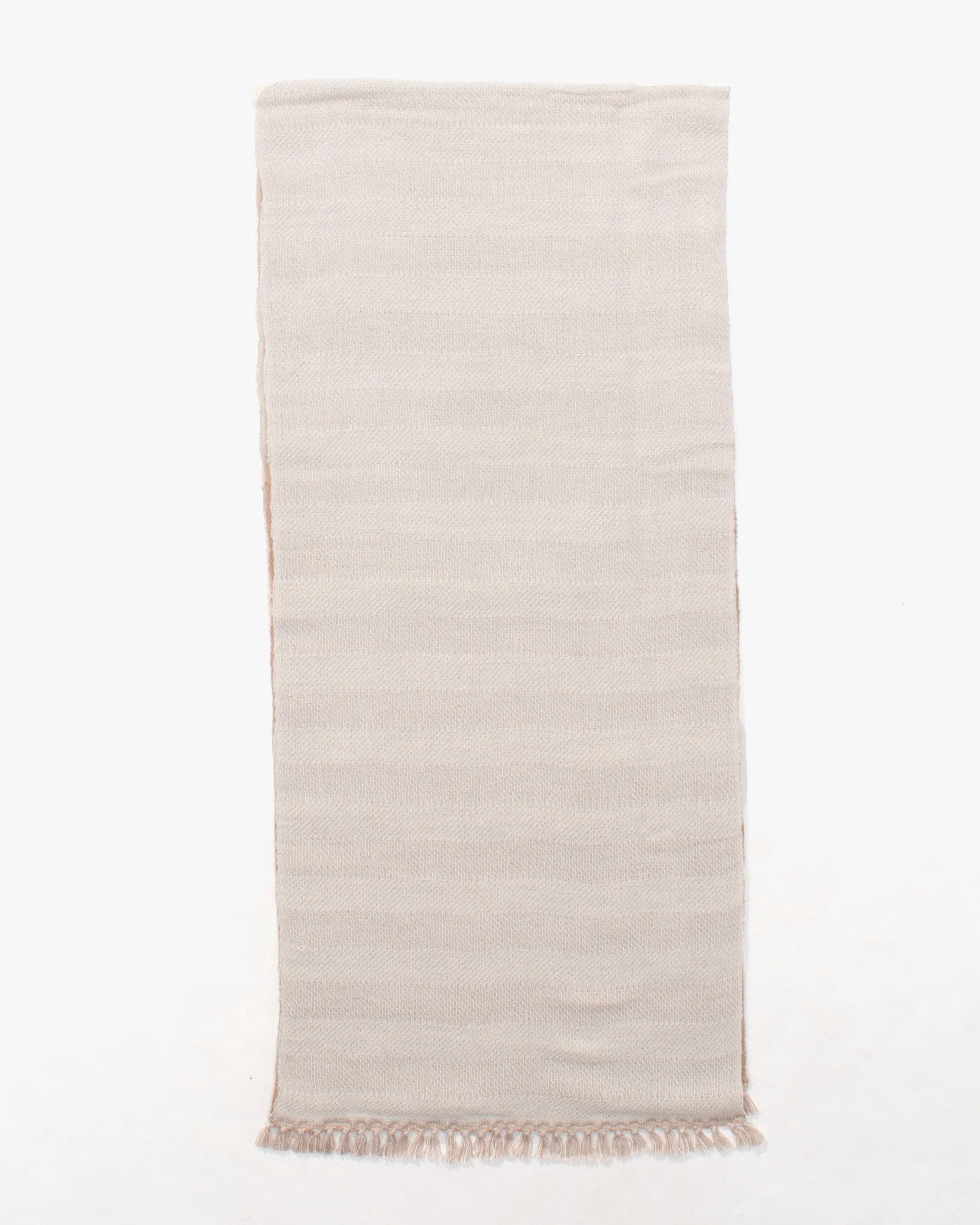 Kobo Oriza Shawl, Multifunctional, Wool, Light Brown and Cream sold by Kiriko product image thumbnail 3