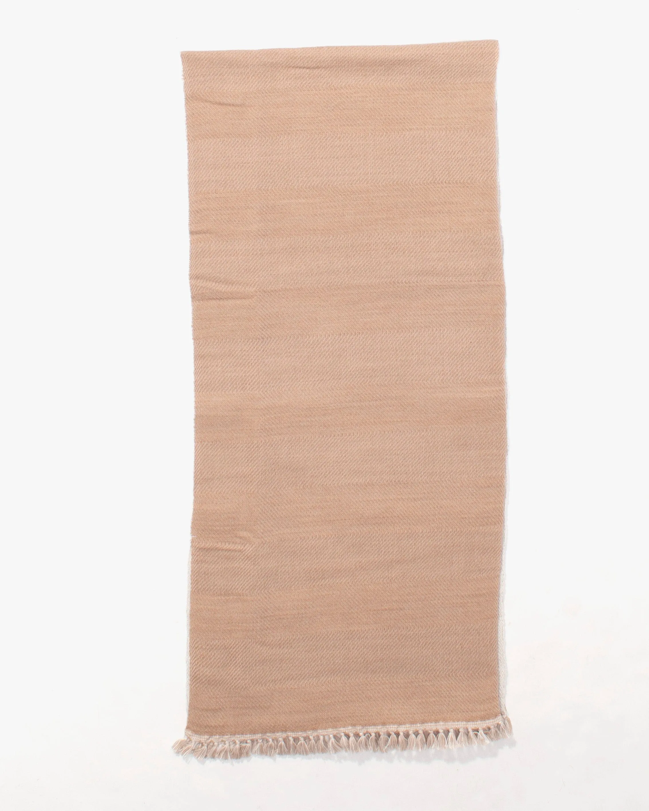 Kobo Oriza Shawl, Multifunctional, Wool, Light Brown and Cream sold by Kiriko product image thumbnail 2
