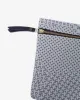 Kiriko Original Flat Zipper Pouch, Medium, White Sashiko sold by Kiriko