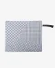 Kiriko Original Flat Zipper Pouch, Medium, White Sashiko sold by Kiriko
