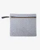 Kiriko Original Flat Zipper Pouch, Medium, White Sashiko sold by Kiriko