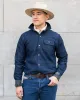 Kiriko Original Shirt, Long Sleeve Button-Up, Denim Workshirt, Small Multi sold by Kiriko
