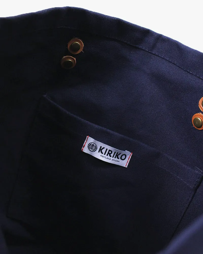 Kiriko Original Tote, Large, Canvas, Navy Bear sold by Kiriko product image thumbnail 4