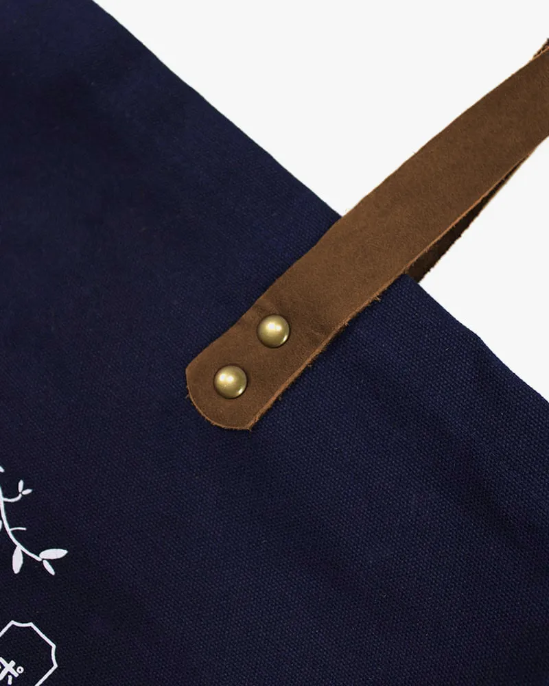 Kiriko Original Tote, Large, Canvas, Navy Bear sold by Kiriko product image thumbnail 3