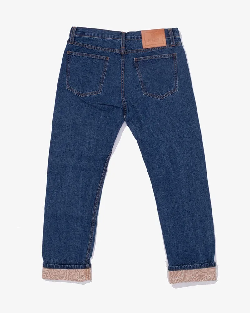 Kiriko Original Denim Jeans, US Made Premium Selvedge, Bleached, Nami sold by Kiriko product image thumbnail 4