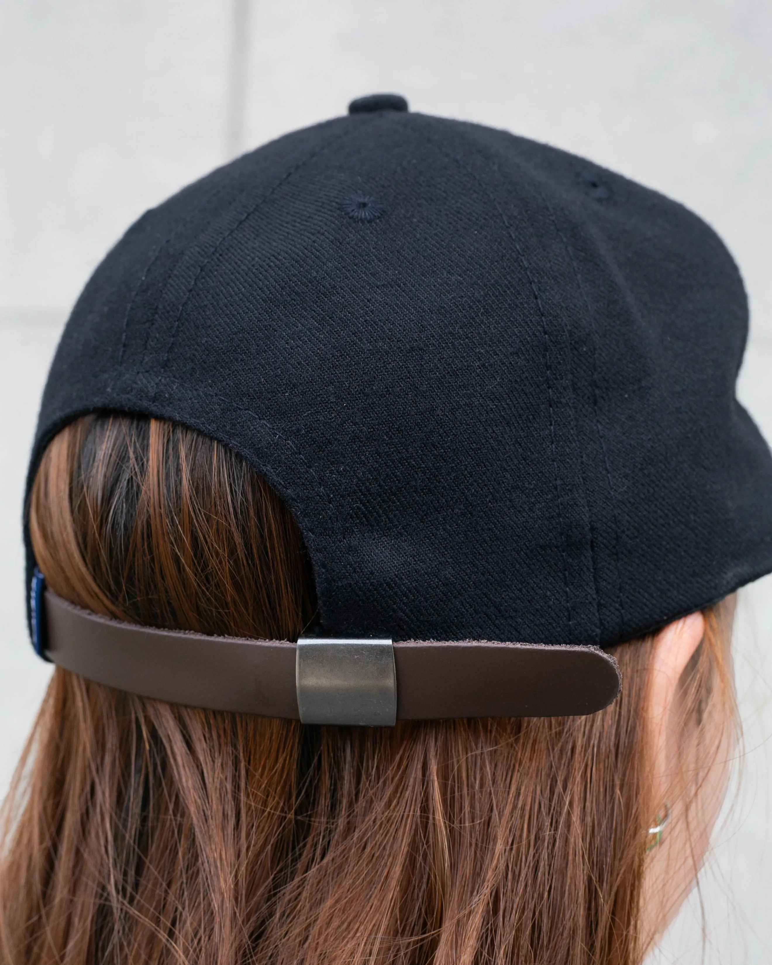 Kiriko Original Cap, 6-Panel, Indigo Sashiko, Navy with Kuma Patch sold by Kiriko product image thumbnail 2