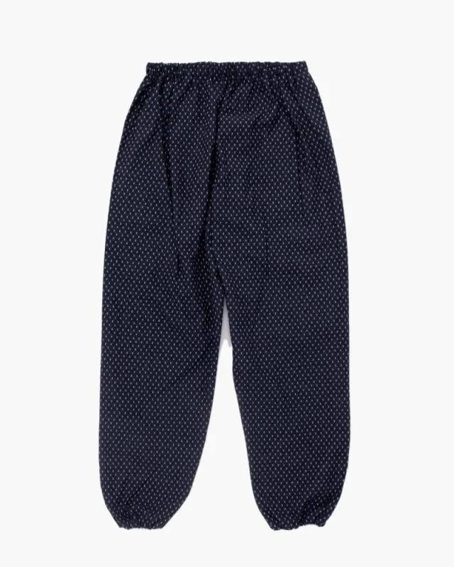 ToK Monpe Pants, Women's, Indigo with White Dashes sold by Kiriko